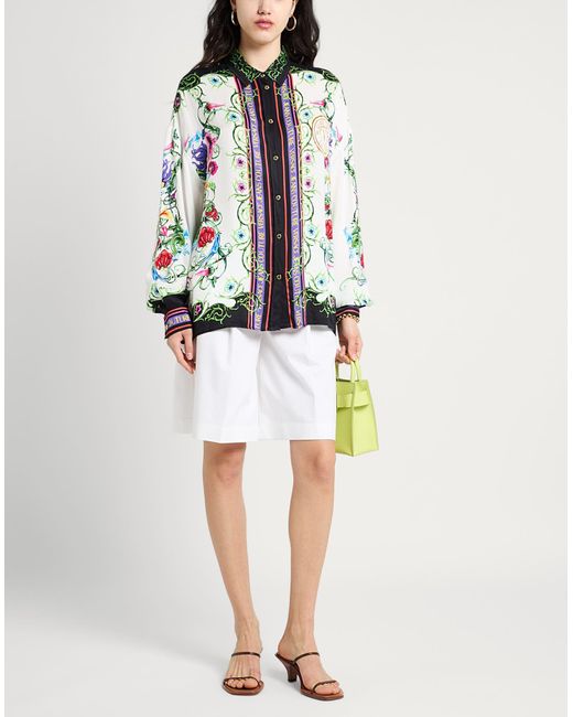 Versace Jeans Couture White Shirt Viscose