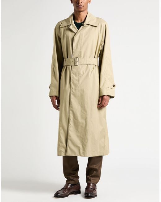 Burberry Natural Overcoat & Trench Coat Cotton for men