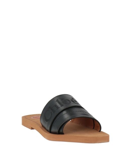 Chloé Black Sandals Leather