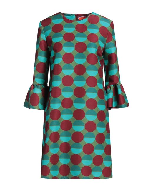 LaDoubleJ Blue Mini Dress Wool, Polyamide