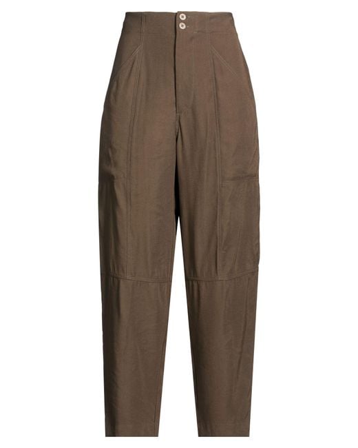 Gentry Portofino Brown Pants Viscose, Polyester