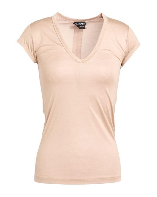 Tom Ford Pink T-Shirt Silk