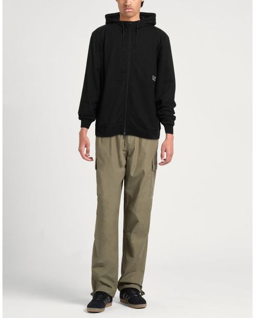 EA7 Black Sweatshirt Cotton for men