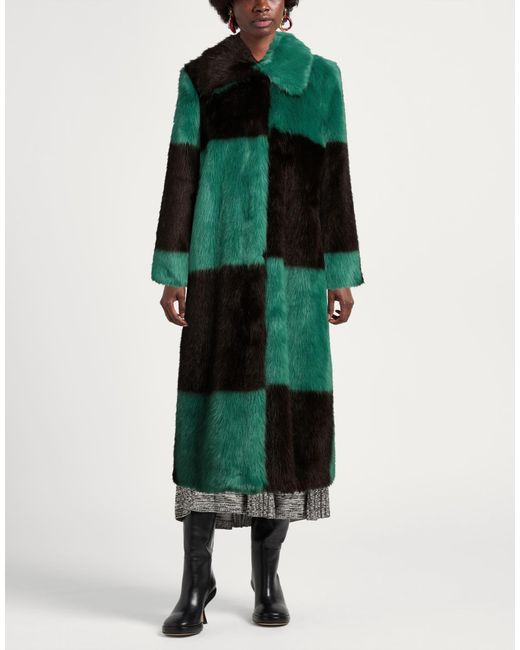 Stand Studio Green Shearling & Teddy