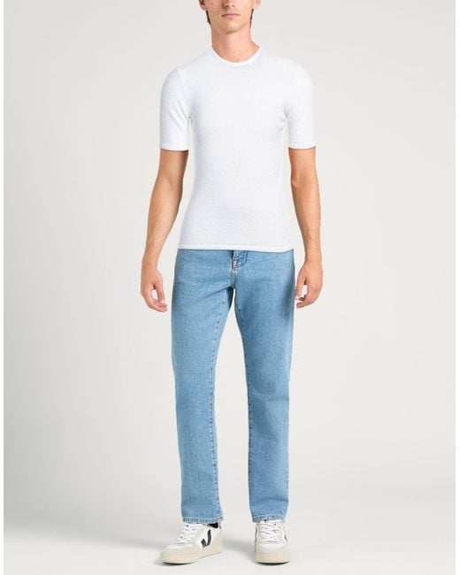 Rossopuro White Jumper for men
