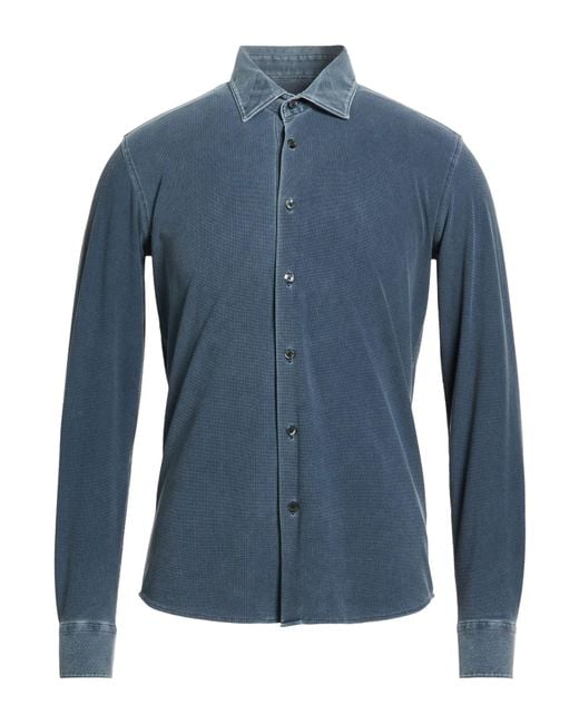 Rrd Blue Slate Shirt Polyamide, Elastane for men