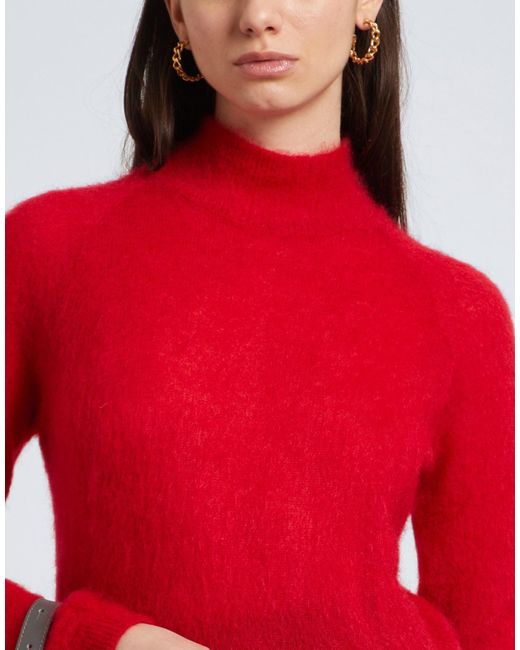 Alberta Ferretti Red Turtleneck