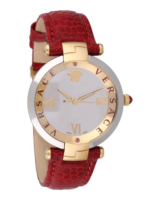Versace Red Wrist Watch
