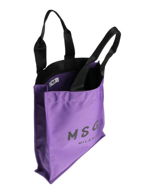 Bolso de mano MSGM de color Purple