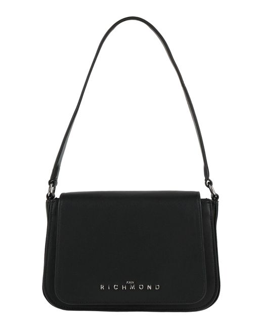 John Richmond Black Handbag Textile Fibers