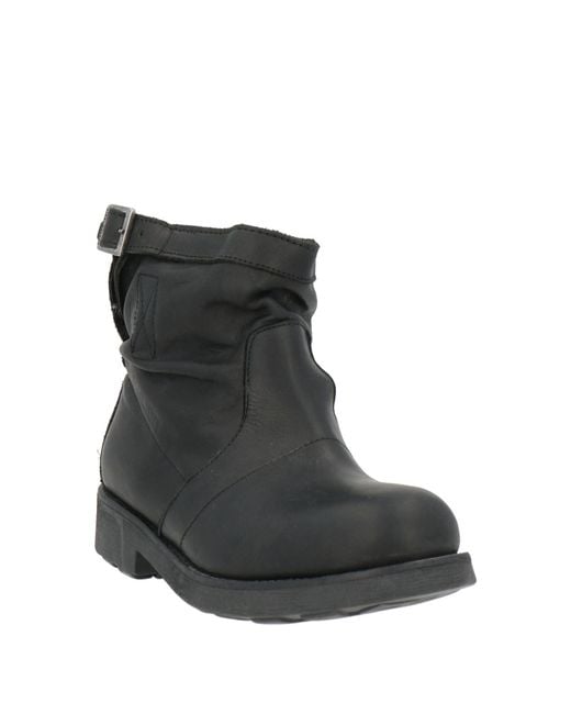 Bikkembergs Black Ankle Boots Leather