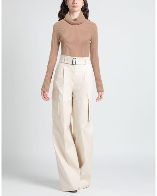 N.O.W. ANDREA ROSATI CASHMERE Pink Turtleneck Cashmere, Wool, Viscose, Nylon