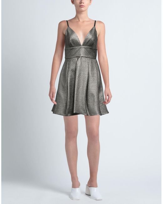 Pinko Gray Mini Dress