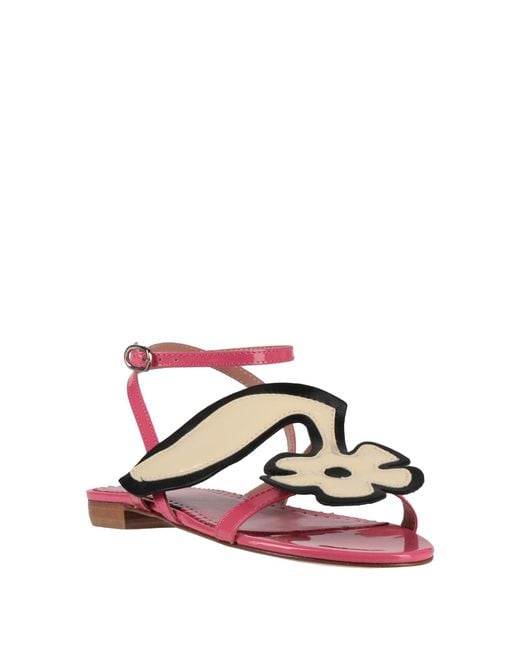 Red(v) Pink Sandals Leather