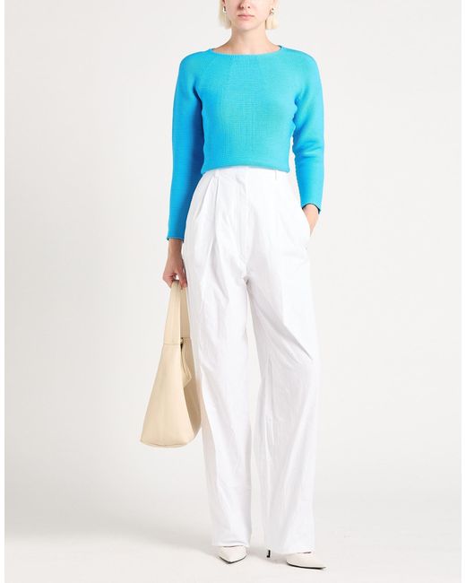 Sportmax White Pants Cotton