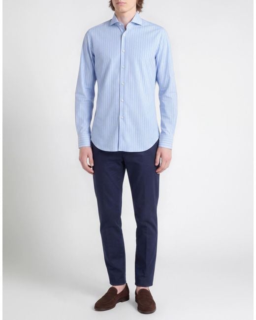 Xacus Blue Shirt Polyamide, Elastane for men