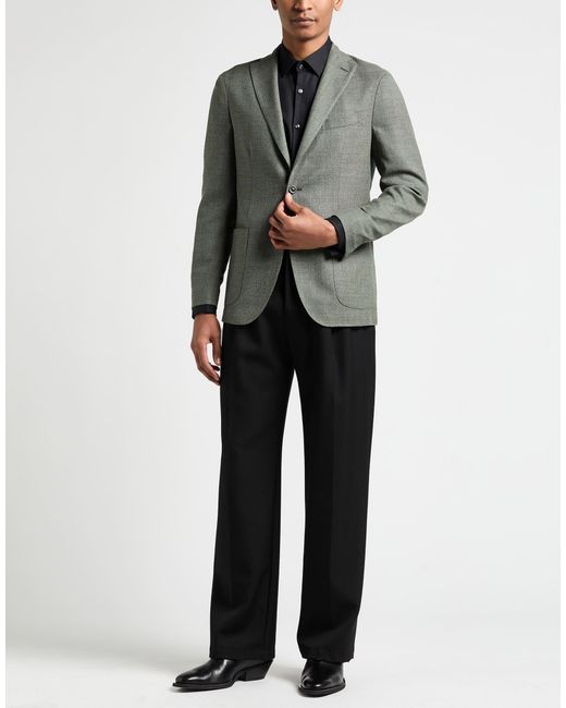 Boglioli Green Blazer Virgin Wool for men