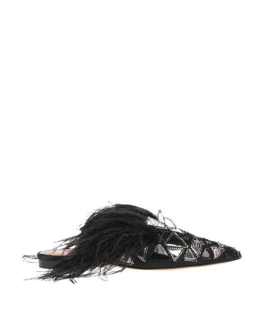 Alberta Ferretti Black Mules & Clogs