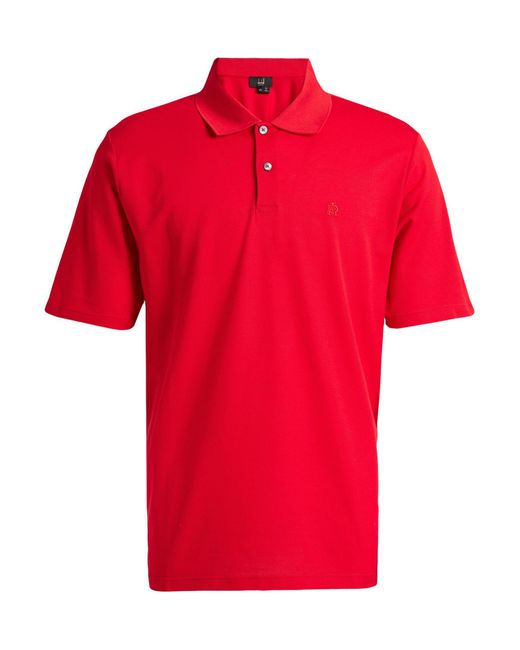 Dunhill Red Polo Shirt for men