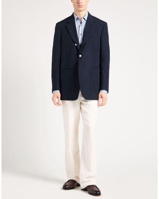 Thom Browne Blue Blazer Wool for men