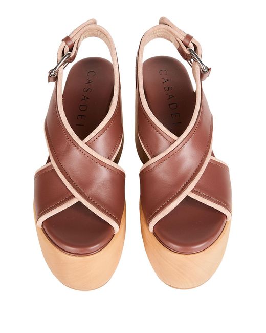 Casadei Brown Mules & Clogs