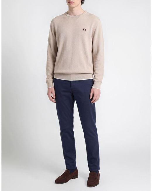 La Martina White Jumper for men
