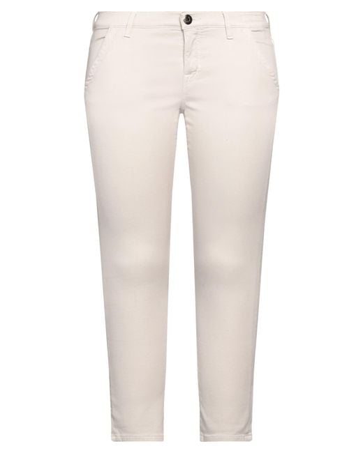 Jacob Cohen White Pants Cotton, Polyester, Elastane