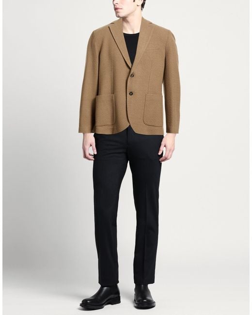 Circolo 1901 Brown Camel Blazer Virgin Wool, Elastane for men