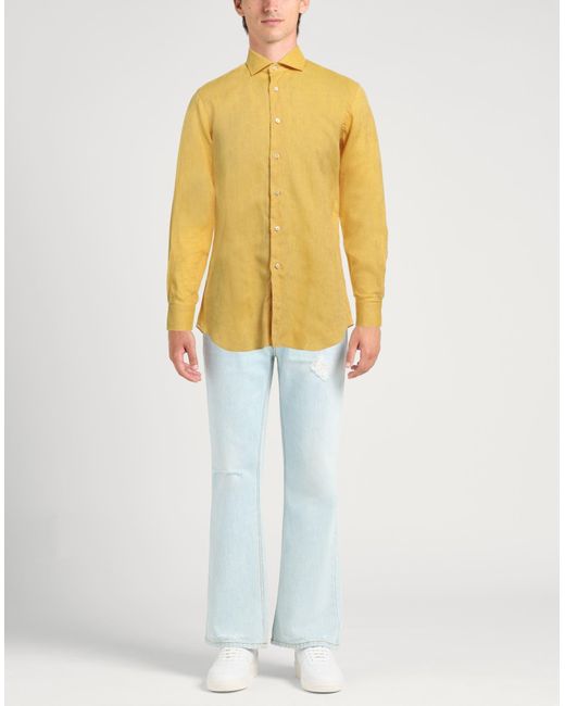 Xacus Yellow Shirt Cotton for men