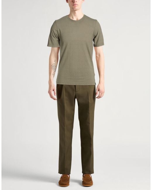 Lardini Green Military T-Shirt Cotton for men