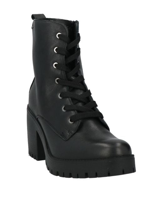 Igi&co Black Ankle Boots Leather