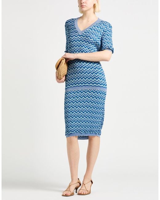 Missoni Blue Missoni Mini Dress