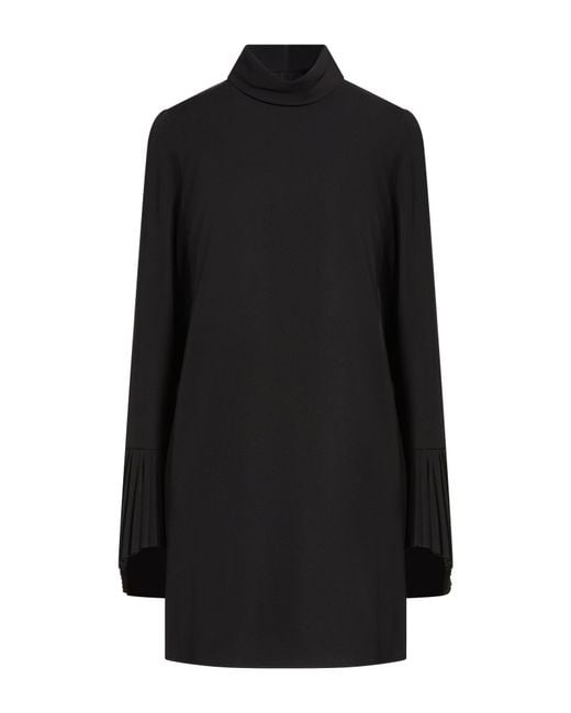 Department 5 Black Mini Dress Polyester, Elastane
