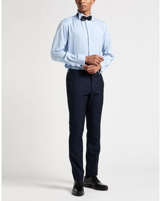 Carlo Pignatelli Blue Shirt Cotton, Viscose for men