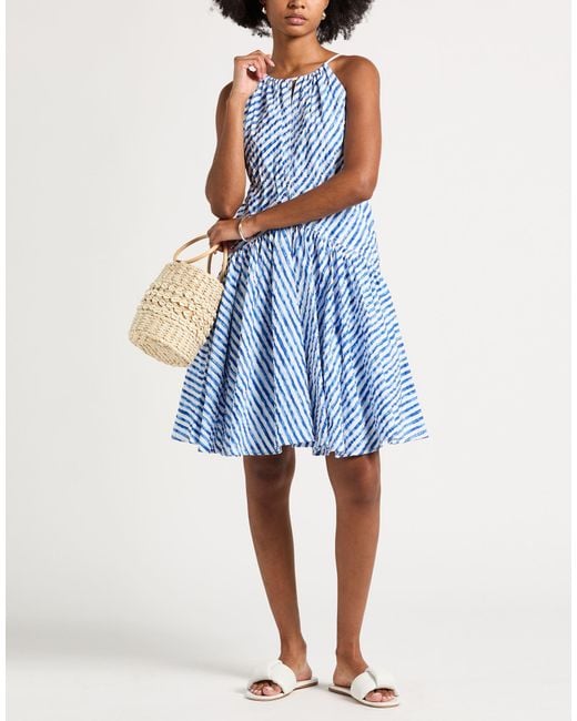Philosophy Di Lorenzo Serafini Blue Midi Dresses