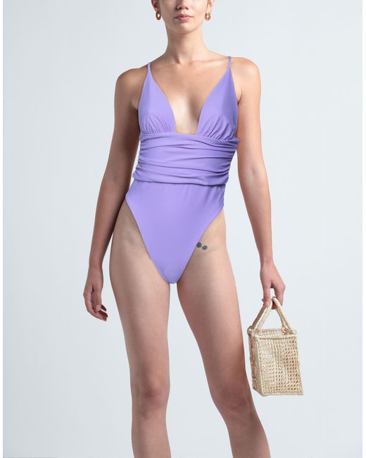 Amen Purple One-piece Swimsuit