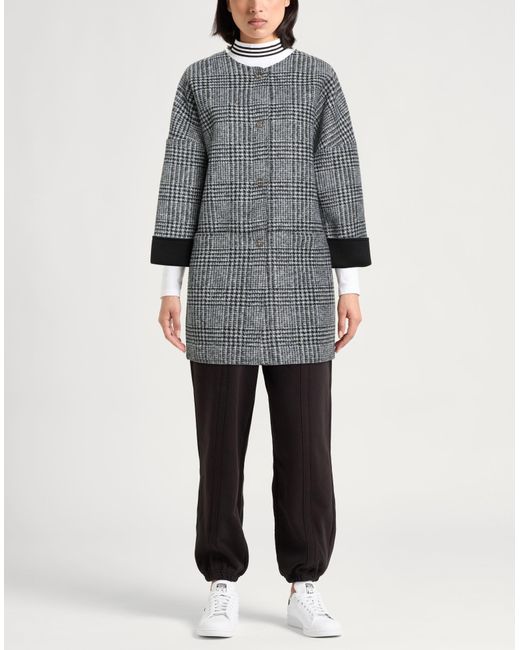 Deha Gray Coat Viscose, Polyester, Wool