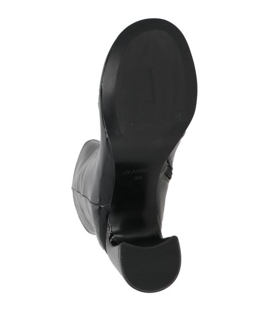 Jeannot Black Ankle Boots Leather