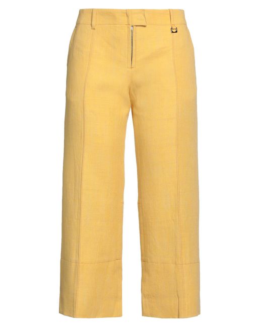 Jacquemus Yellow Cropped Trousers