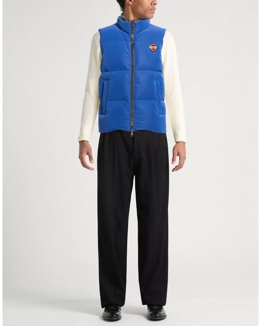 Herno Blue Vest Polyamide for men