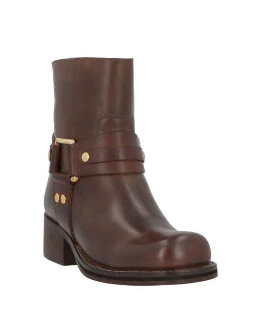 Twinset Brown Ankle Boots