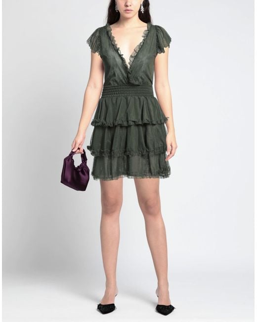 Soallure Green Mini Dress