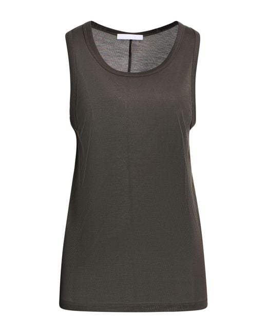 Helmut Lang Gray Charcoal Tank Top Lyocell
