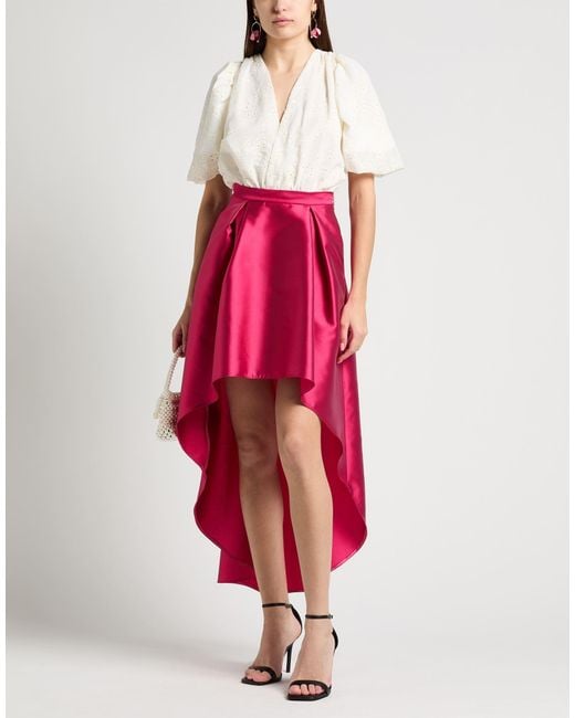 SIMONA CORSELLINI Red Mini Skirt