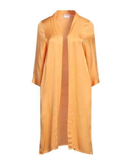 Anonyme Designers Orange Overcoat & Trench Coat