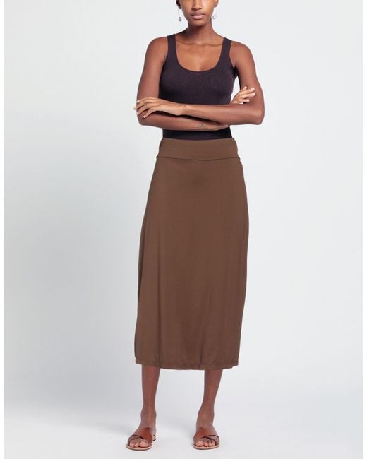 Labo.art Brown Midi Skirt