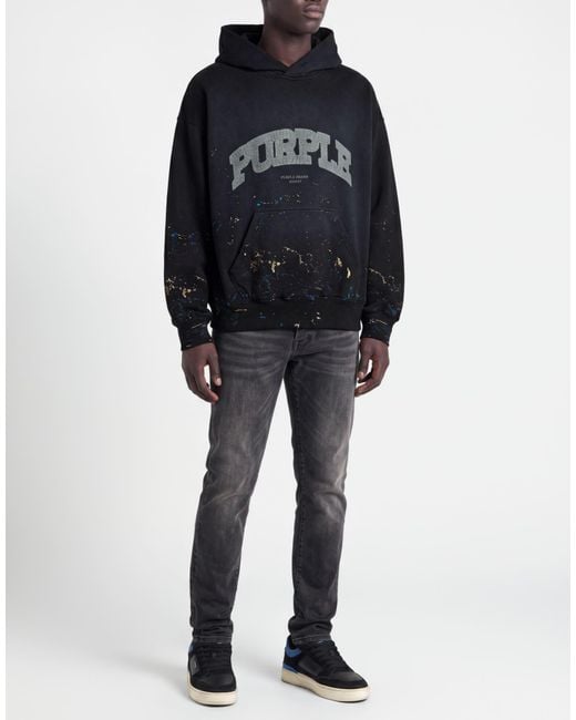 Purple Black Sweatshirt for men