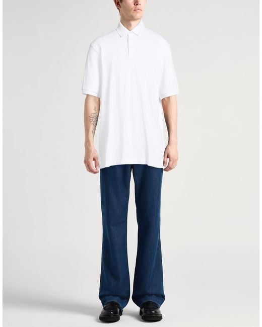 Polo Hackett de hombre de color White