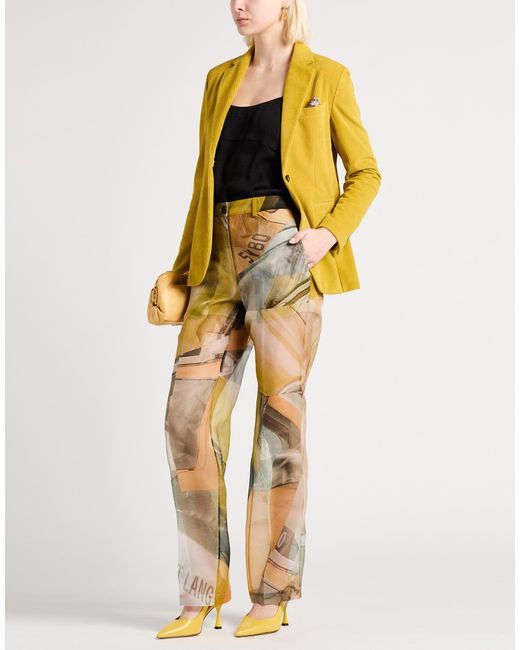 Helmut Lang Yellow Pants