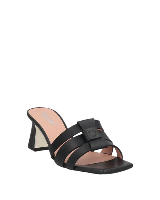 Pollini Black Sandals
